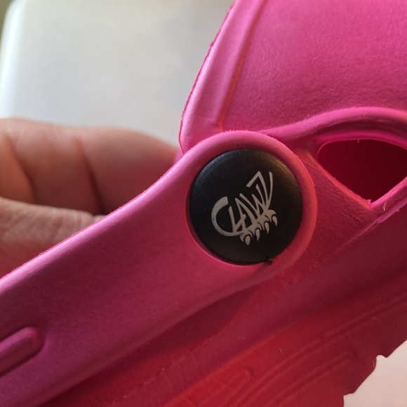 Clawz pink childrens Sz 13 slip on shoe clogs - Picture 4 of 10